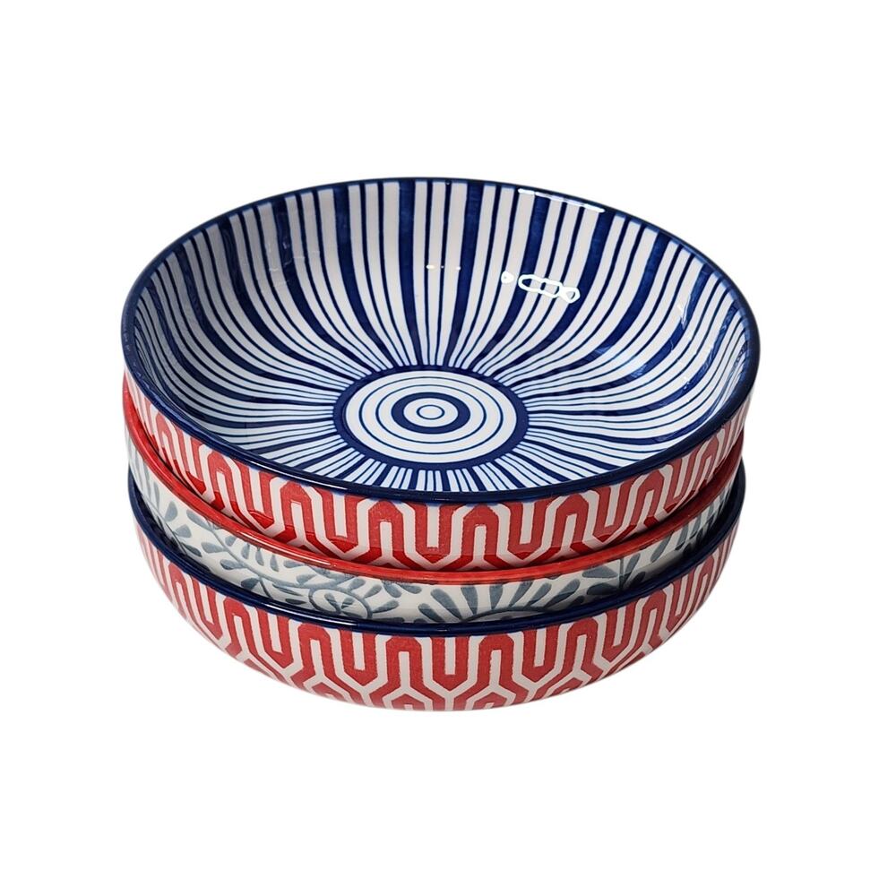 Selamica 5.5 Inch Ceramic Fruit Dessert Bowls Set Of 3